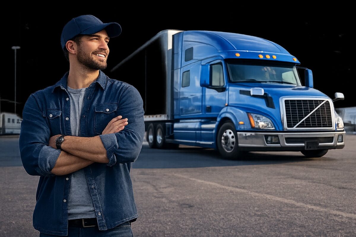 CDL driver with truck